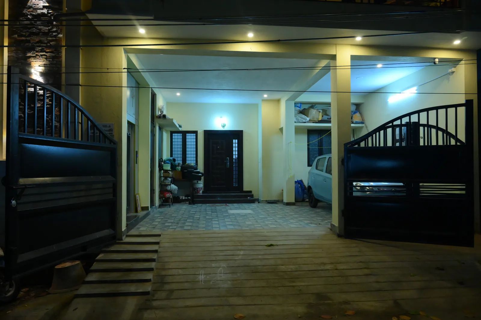 Private covered parking
